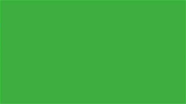 Animation video checklist sign on green screen background