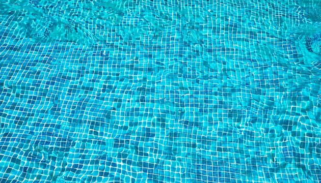 Blue Oasis: A Photorealistic Surface of a Swimming Pool
