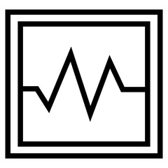 heart pulse cardiogram icon
