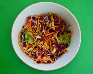 An Asian style salad with healthy ingredients
