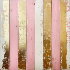gold and pink stripes background.