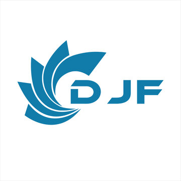DJF letter design. DJF letter technology logo design on white background. DJF Monogram logo design for entrepreneur and business.