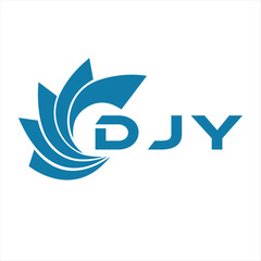 DJY letter design. DJY letter technology logo design on white background. DJY Monogram logo design for entrepreneur and business.
