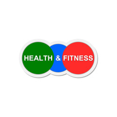 Health & fitness icon isolated on transparent background