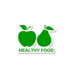 Healthy food icon isolated on transparent background