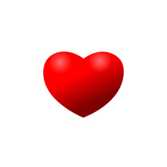 Hearts logo icon isolated on transparent background