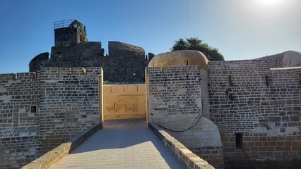 Diu, Dadra and Nagar Haveli and Daman and Diu India - Feb 23 2024: Diu fort - Built in the 16th century by the Portuguese, this sandstone fort features a lighthouse and 3 churches.