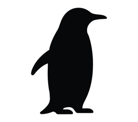 Adelie Penguin silhouette icon. Vector image.