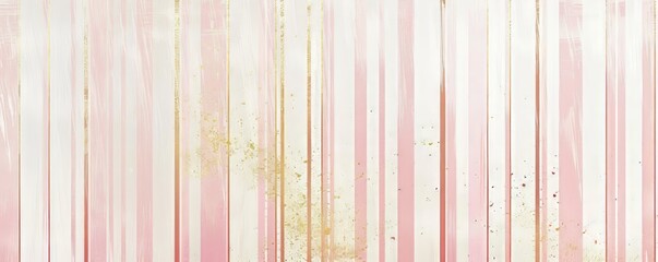 gold and pink stripes background.