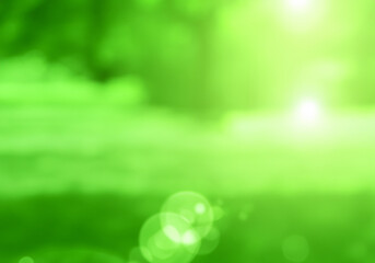 Obraz premium 爽やかな新緑の横長エコロジー背景素材