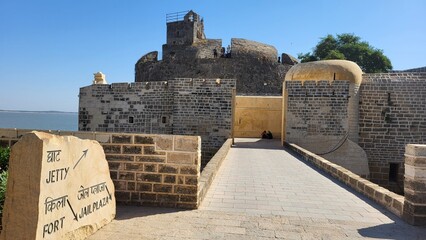 Diu, Dadra and Nagar Haveli and Daman and Diu India - Feb 23 2024: Diu fort - Built in the 16th...