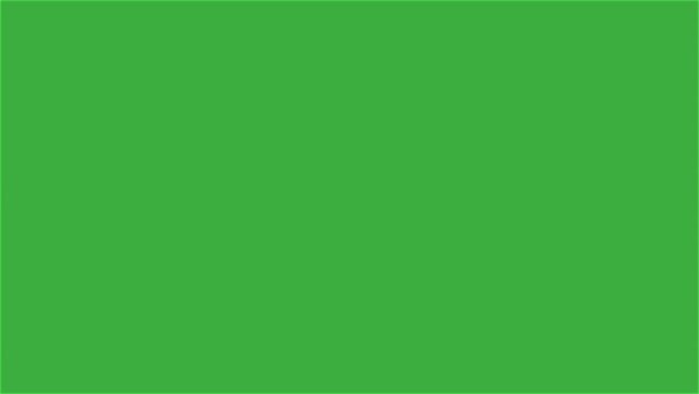  Animation video science sign on green screen background