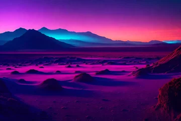 Photo sur Plexiglas Violet alien landscape