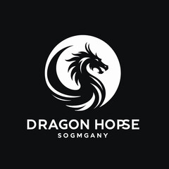 logo dragon horse
