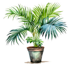 palm tree in flowerpot