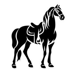 Horse With Saddle