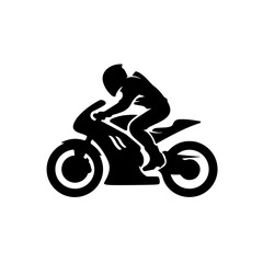 Fototapeta na wymiar Motorcyclist Bike Rider
