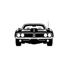 Retro Muscle Car Covertible