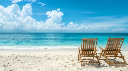 Naklejka na ściany i meble a postcard for a beach holiday, an advertising brochure of a seaside resort, summer, sun, sea, ocean