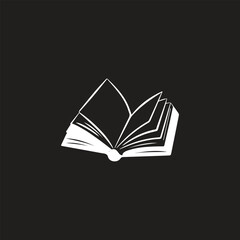 Book icons set in thin line style, isolated on white background, vector illustration.