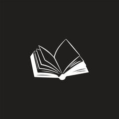 Book icons set in thin line style, isolated on white background, vector illustration.