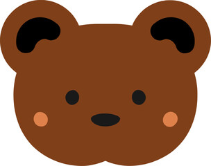 Kawaii cartoon bear character
