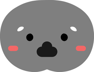 Kawaii cartoon koala character