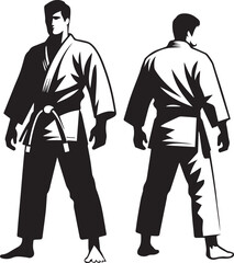 Taekwondo Vector Silhouette