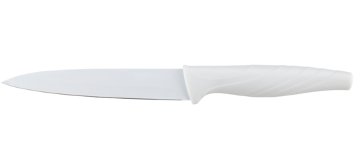White universal knife isolated on a transparent background.