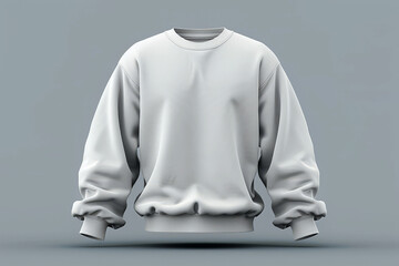 white blank sweater shirt mockup on background, AI Generated
