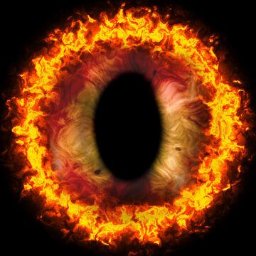 Illustration of an abstract evil eye