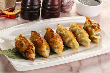Fried Japanese stuffed dumplings - Gyoza