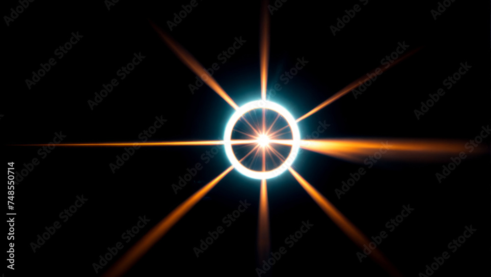 Poster lens flare overlay