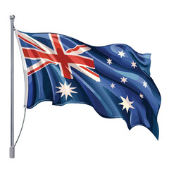 Australia flag isolated vector Proportion 23 isolate