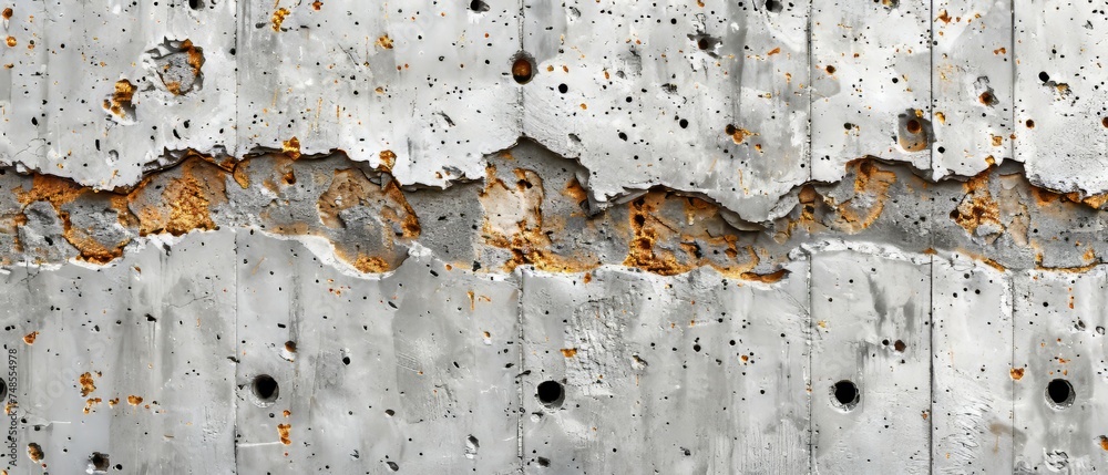 Aufkleber grungy textured white background of stone or cement as a retro pattern wall. it can be used for a me