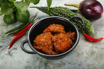Kashmiri aloo dum - potato stuffed cheese