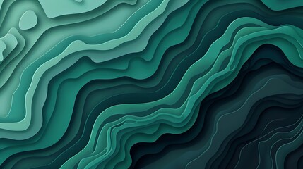 Obraz premium Green gradient abstract background. Generative Ai