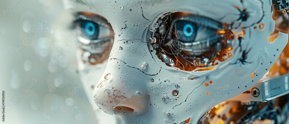 Poster an ai concept (artificial intelligence).