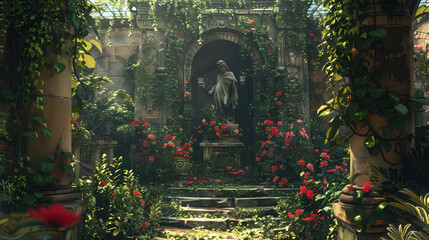 Generative AI, Whispers of Enchantment: The Secret Garden's Ancient Heart