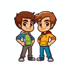 Boys friend icon. Element of friends icon isolated o