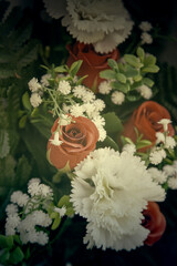 Vintage flower bouquet - 748563162