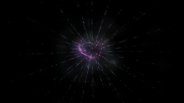 Abstract radial video animation