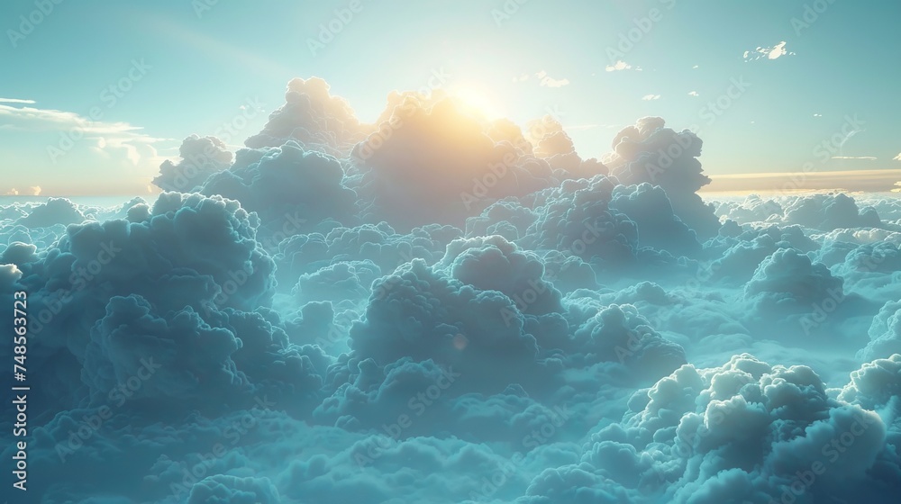 Poster connecting the cloud and electronic storage to the global internet.