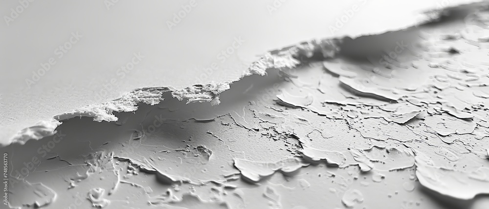 Aufkleber sheet of white paper with a texture of paper.