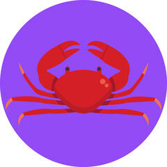 Symbolizing the nurturing nature of Cancer, this icon features a protective crab embracing the astrological symbol.