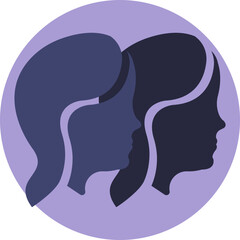 Embodying the duality of the Air sign Gemini, this icon features harmonious twin symbols, gracefully intertwined in a dance of balance.