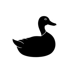 Gadwall Duck Vector Logo