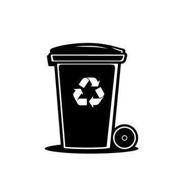 Garbage Bin Vector Logo