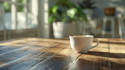 Coffee Cup On The Table - obrazy, fototapety, plakaty