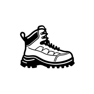 Hiking Shoes Vector Logo